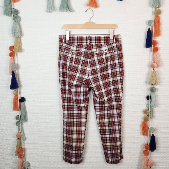 J. Crew Cameron slim crop pant in snowy Stewart tartan bi-stretch wool - Picture 6 of 9
